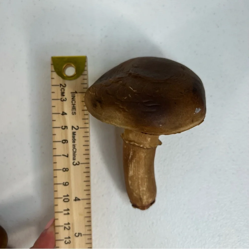 Vintage Lot of 5 Blow Mold Faux Mushrooms Fairy Garden Forrest Decor 70’s‎